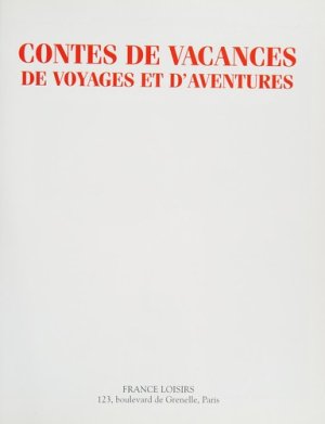 Couverture de Contes de vacances, de voyages et d'aventures