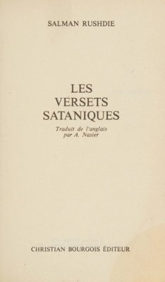 Couverture de Les Versets sataniques