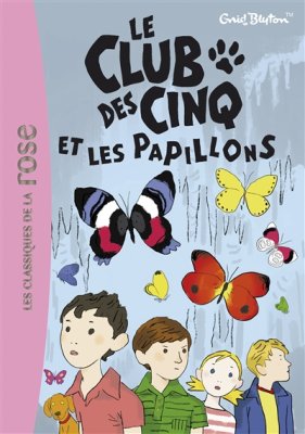 Couverture de Le club des cinq et les papillons