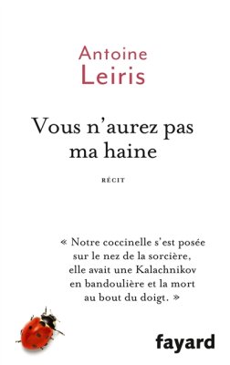 Couverture de Vous n'aurez pas ma haine