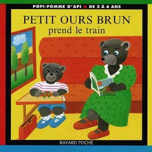 Couverture de Petit ours brun prend le train