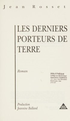 Couverture de Les Derniers porteurs de terre