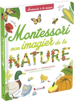 Couverture de Montessori, mon imagier de la nature