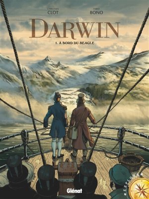 Couverture de A bord du Beagle; T1 Darwin