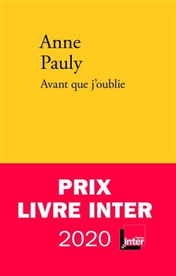 Couverture de Avant que j'oublie