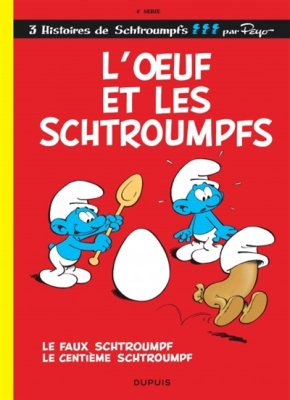 Couverture de SCHTROUMPF - L'oeuf et les schtroumpfs