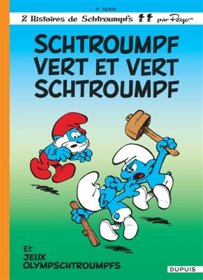 Couverture de SCHTROUMPF vert et vert schtroumpf
