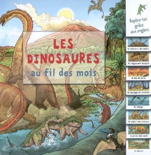 Couverture de Les Dinosaures au fil des mois